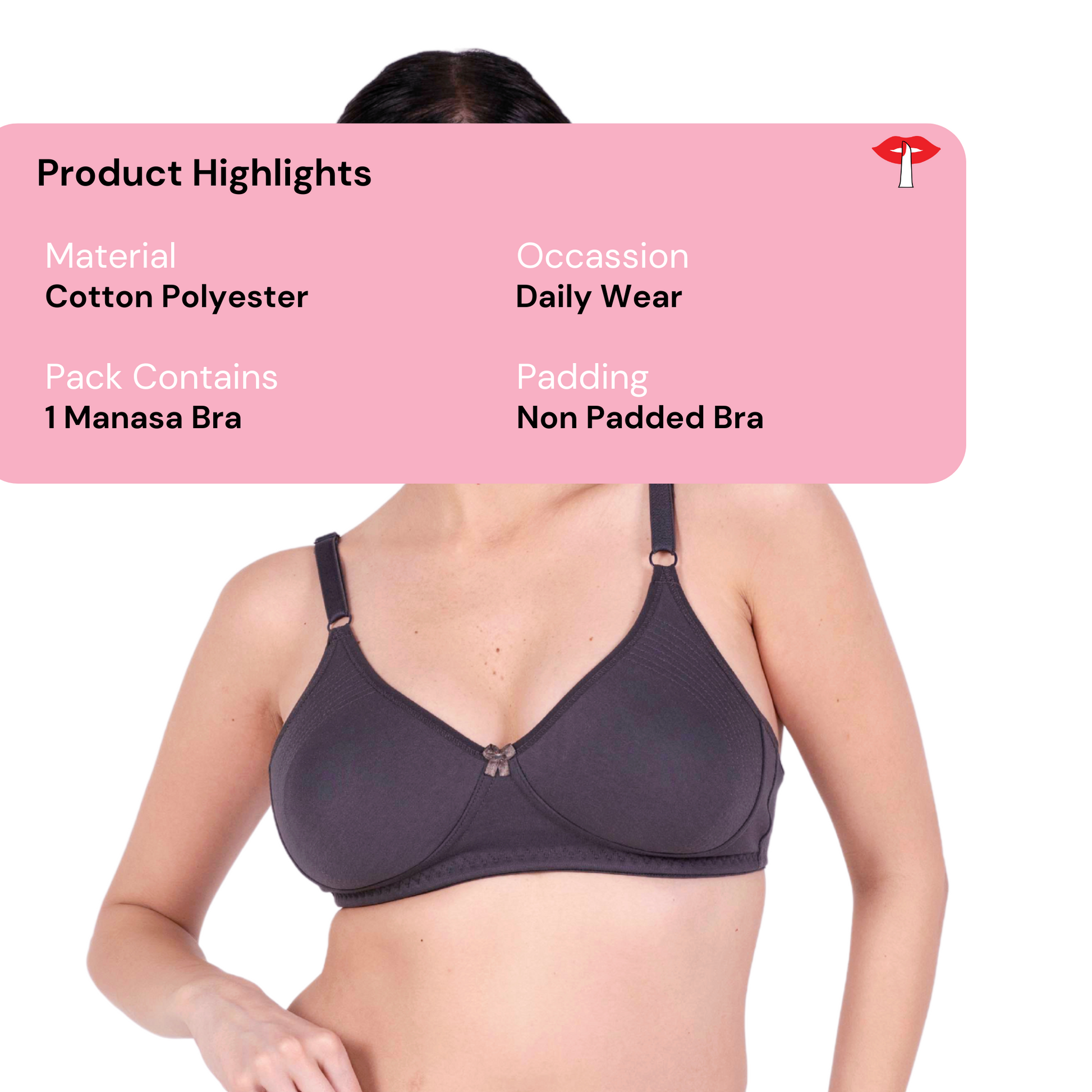 Hot Coffee Round Stitch Knitted bra product information image by gossip by mybra