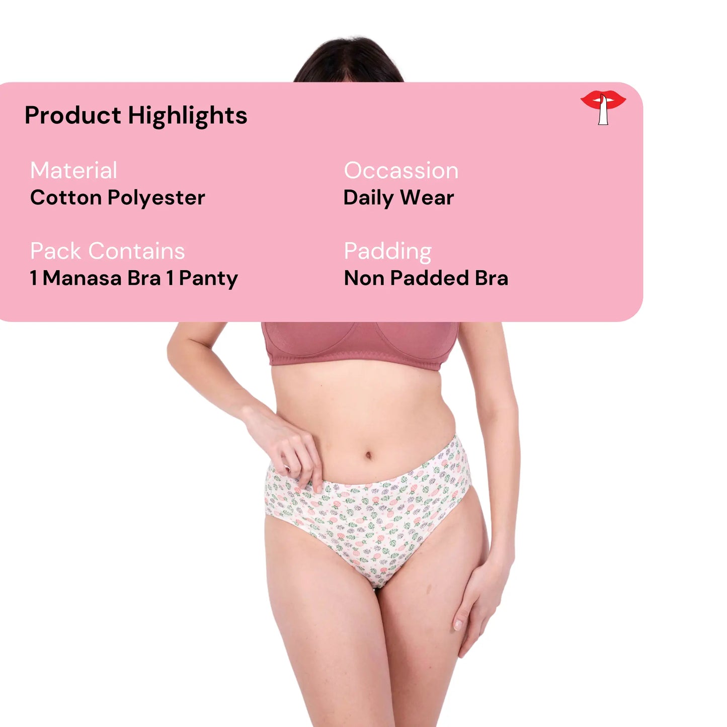 Brick Round Stitch Knitted bra and panty set product information image by gossip by mybra