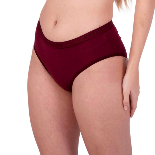 Buy Maroon Cotton Panties Online Left View On Gossip By Mybra