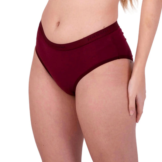 Buy Maroon Cotton Panties Online Left View On Gossip By Mybra