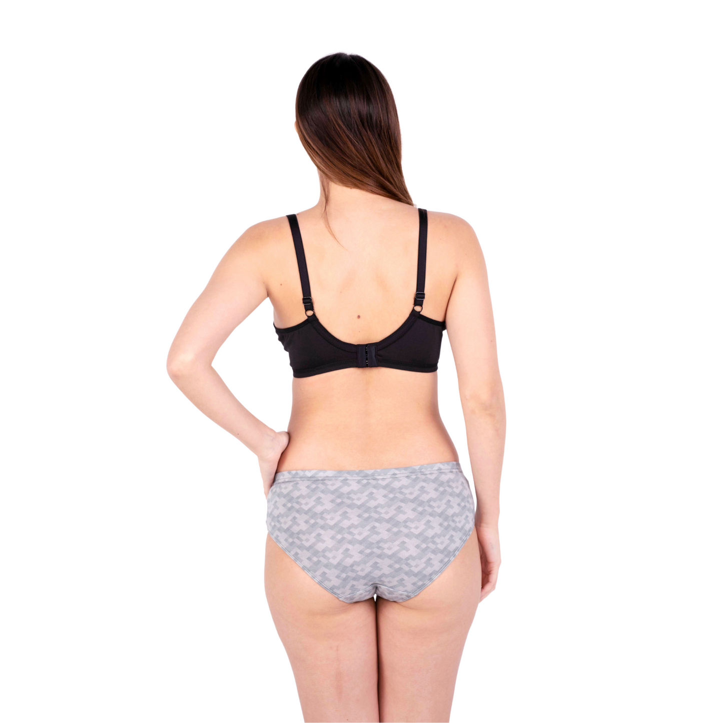 Maternity Bra Black non padded feeding bra back view by gossip by mybra