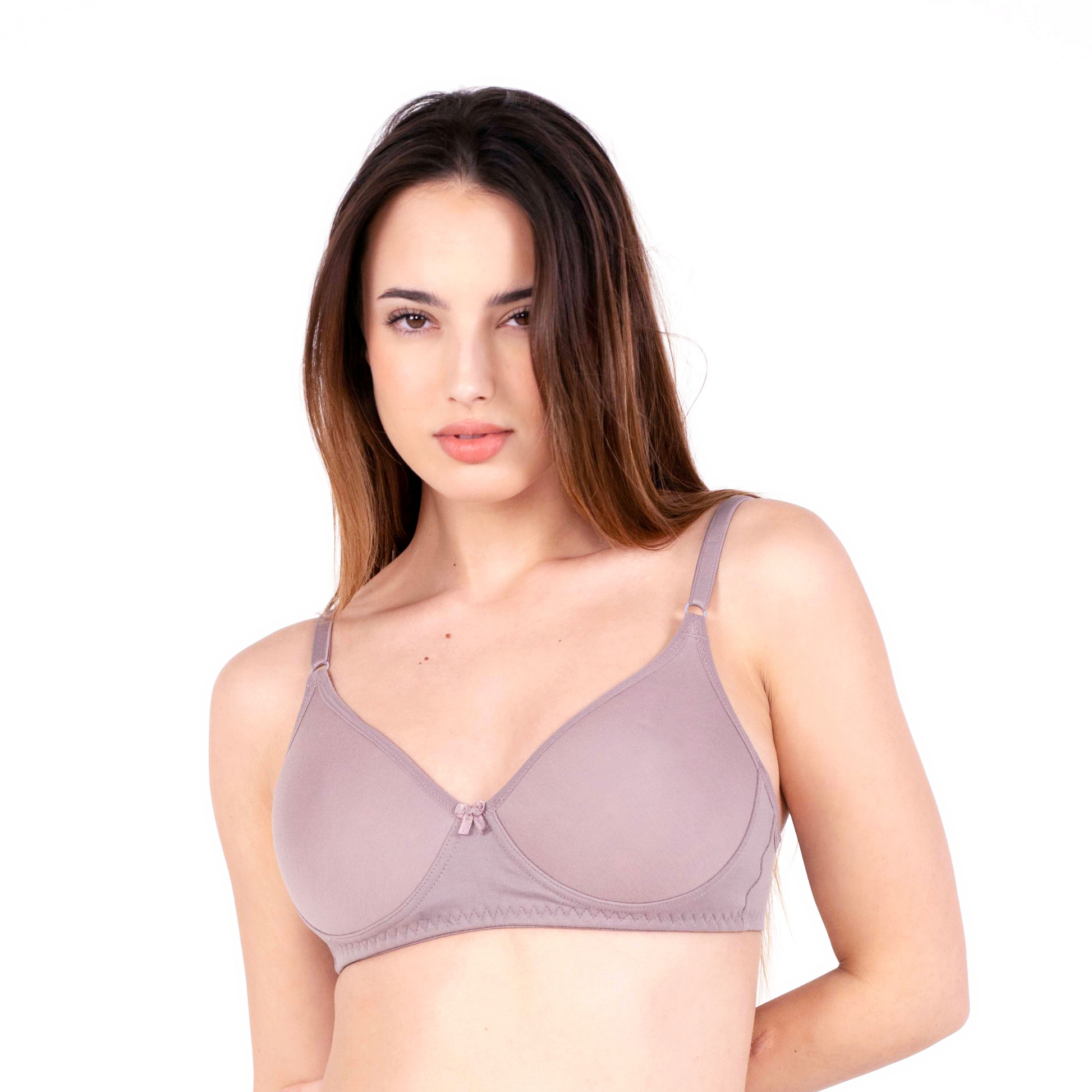 Hazelnut Mia padded bra front view by gossip by mybra