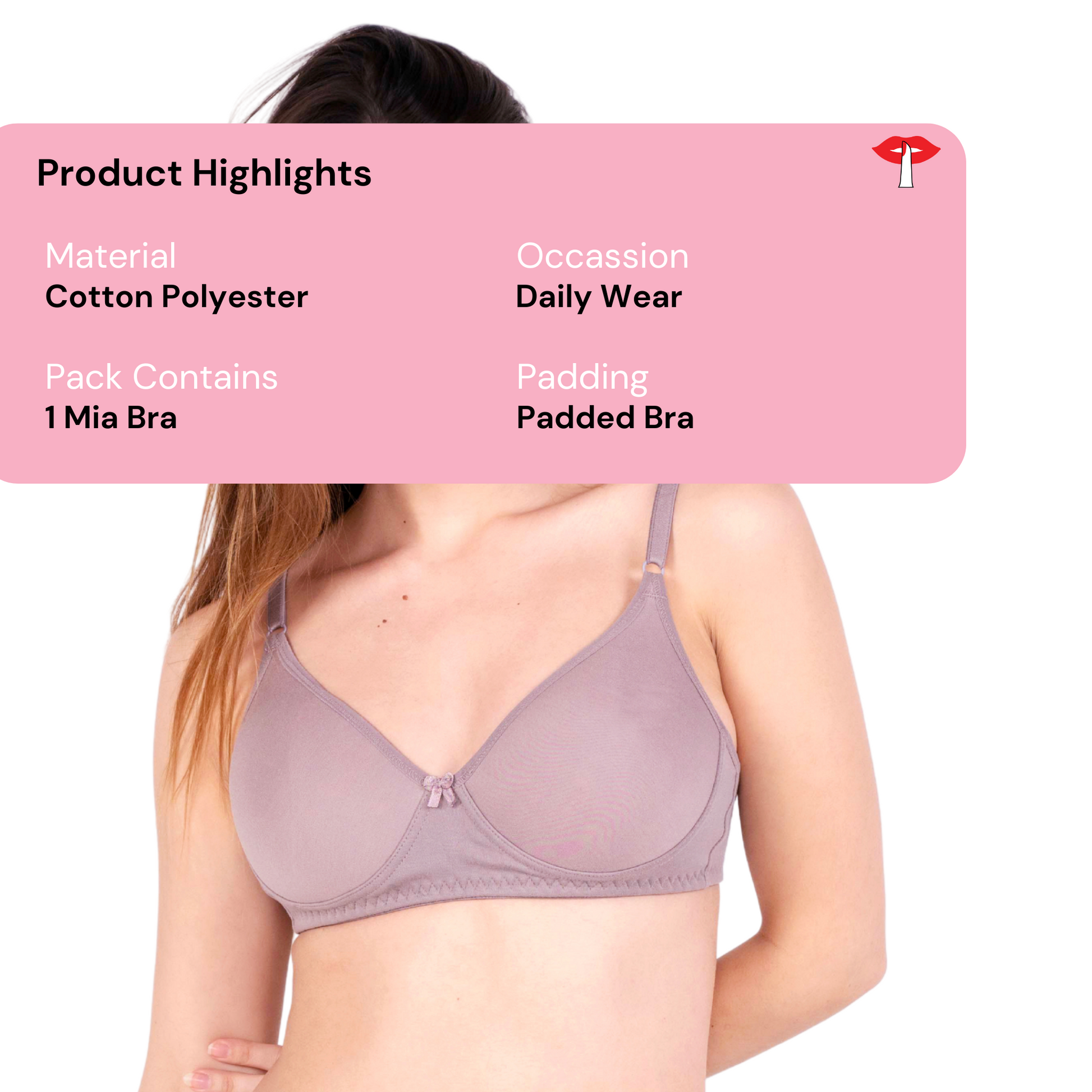 Hazelnut Mia padded bra product information by gossip by mybra