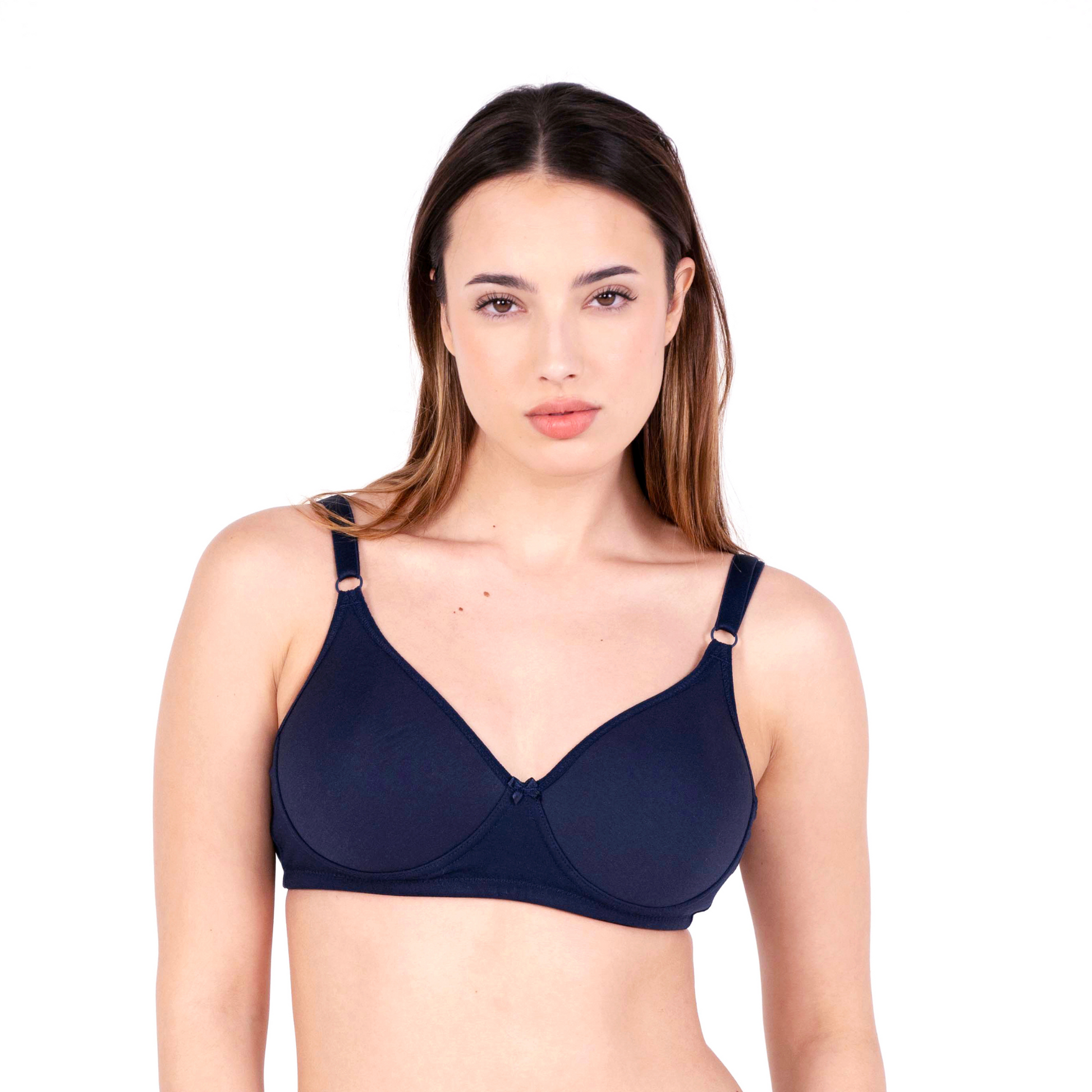 Navy Blue Mia padded bra front view by gossip by mybra