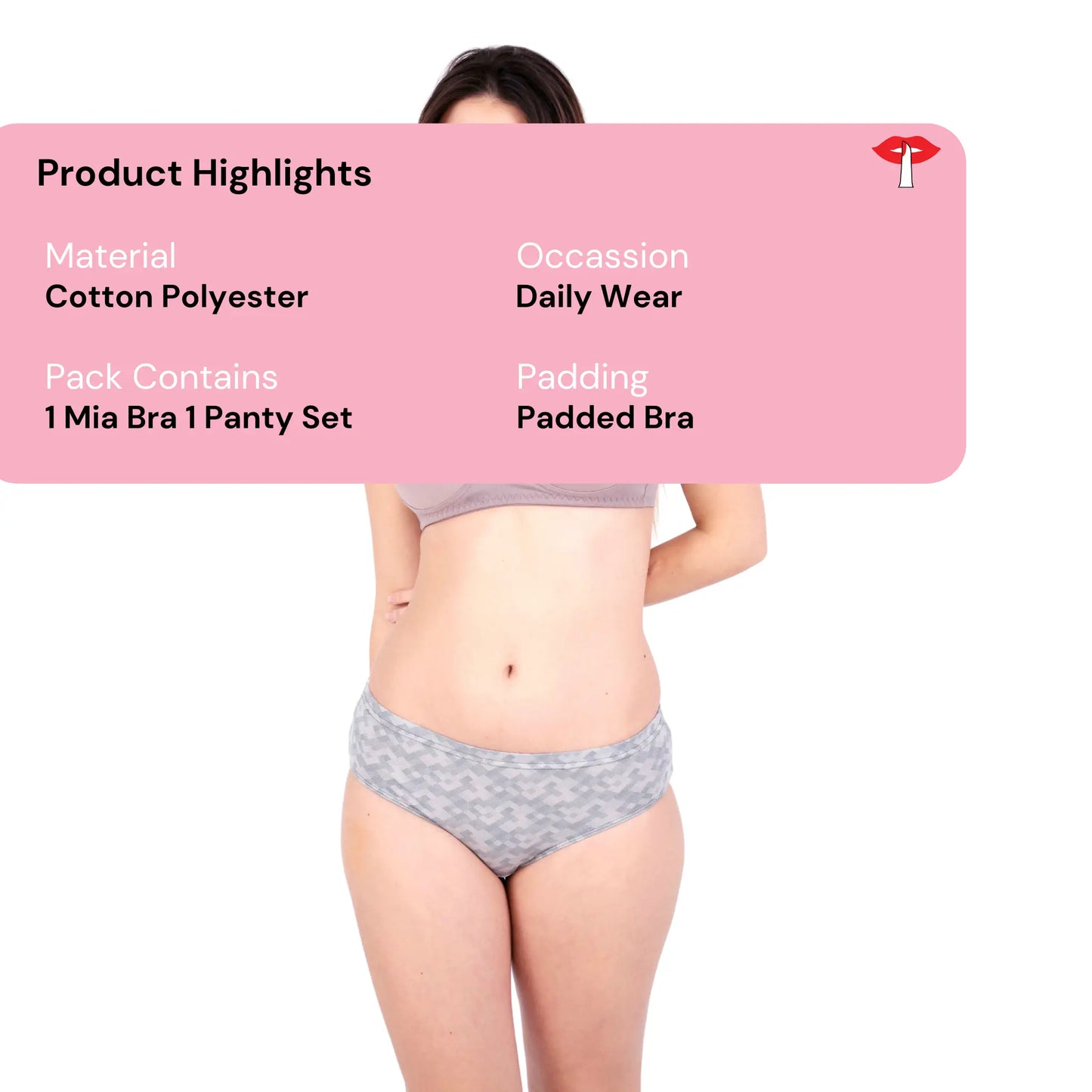 Hazelnut Mia padded bra and panty product information by gossip by mybra