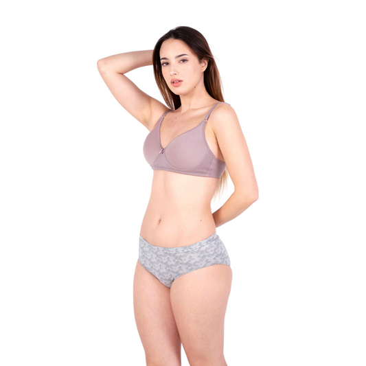 Hazelnut Mia padded lingerie set Left view by gossip by mybra