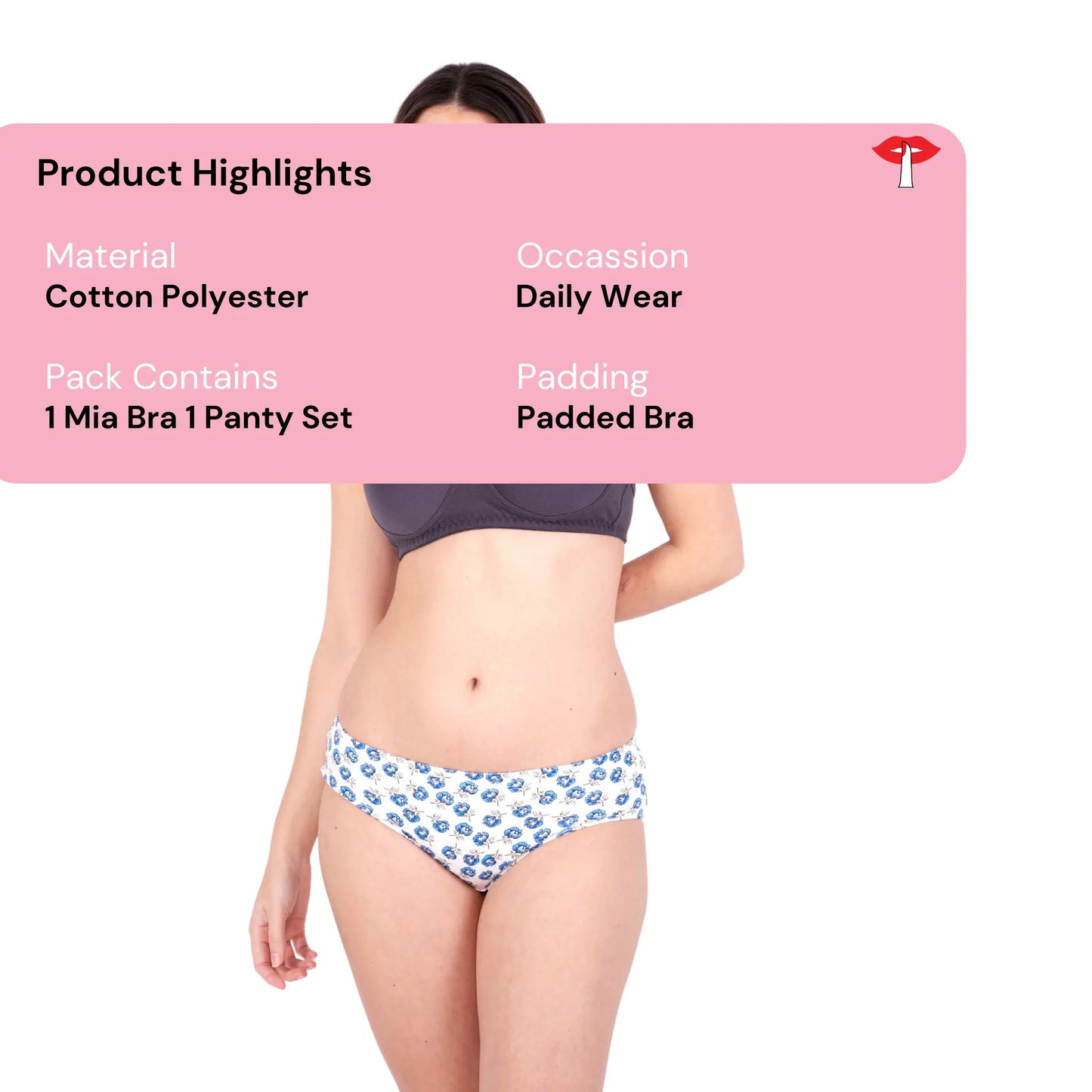 Hot Coffee Mia padded bra and panty product information by gossip by mybra