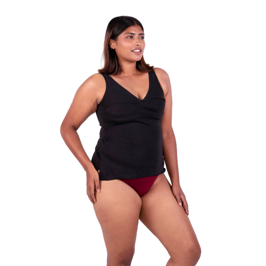 Black Mollie slip or camisole right view by gossip by mybra