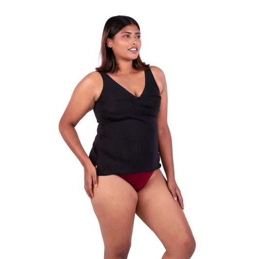 Black Mollie slip or camisole right view by gossip by mybra