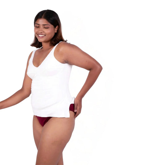 White Mollie slip or camisole left view by gossip by mybra