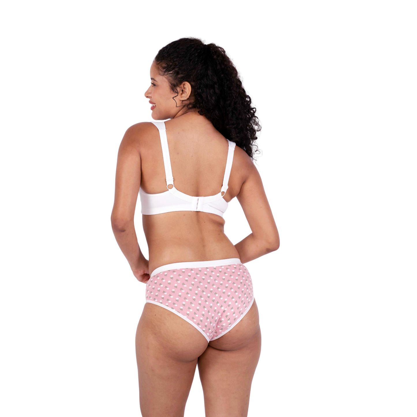 White norah non padded bra and panty set right view by gossip by mybra