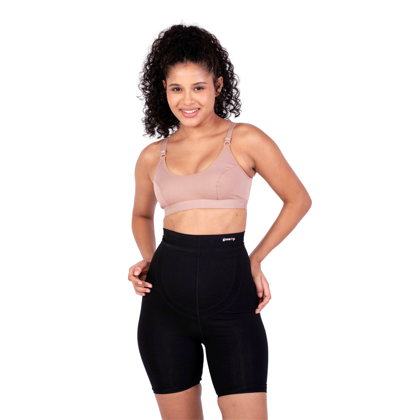 Fawn Preetha sports bra front view by gossip by mybra