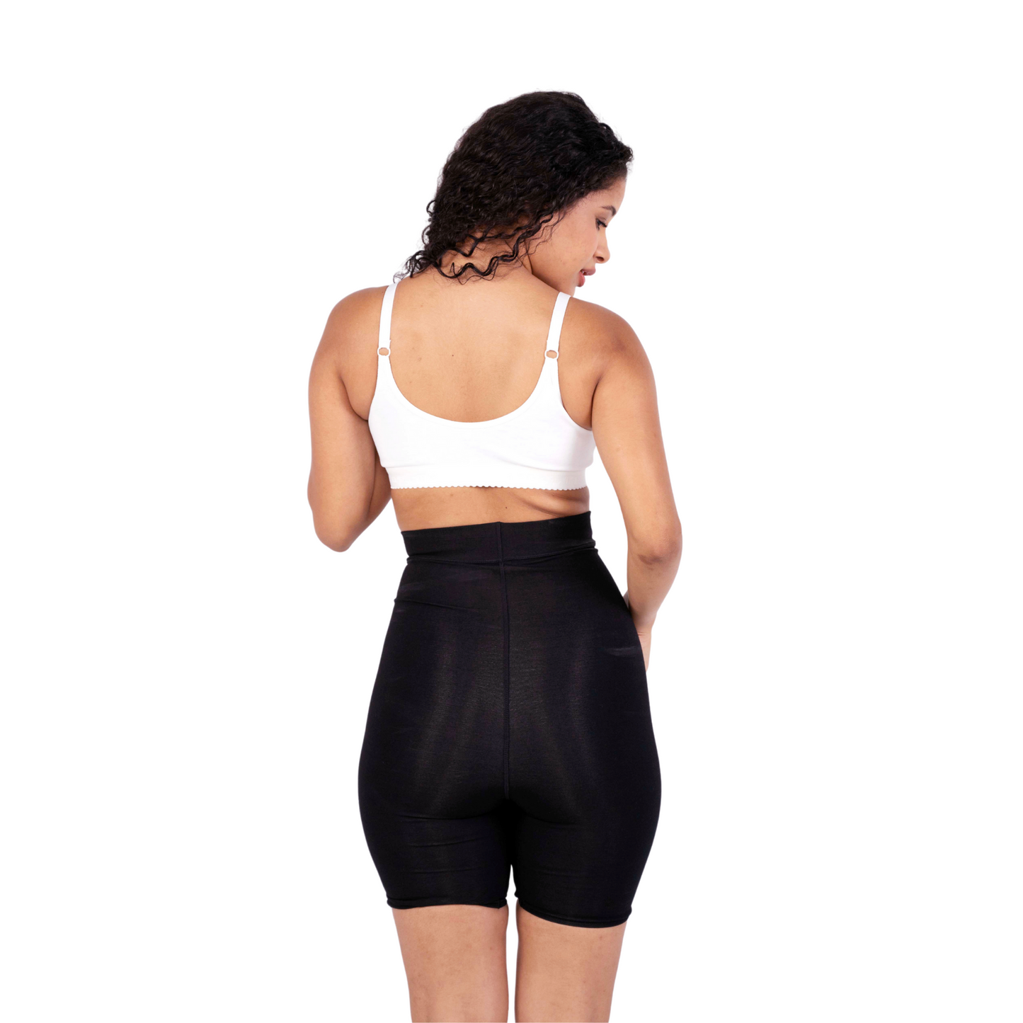 White Preetha sports bra back view by gossip by mybra