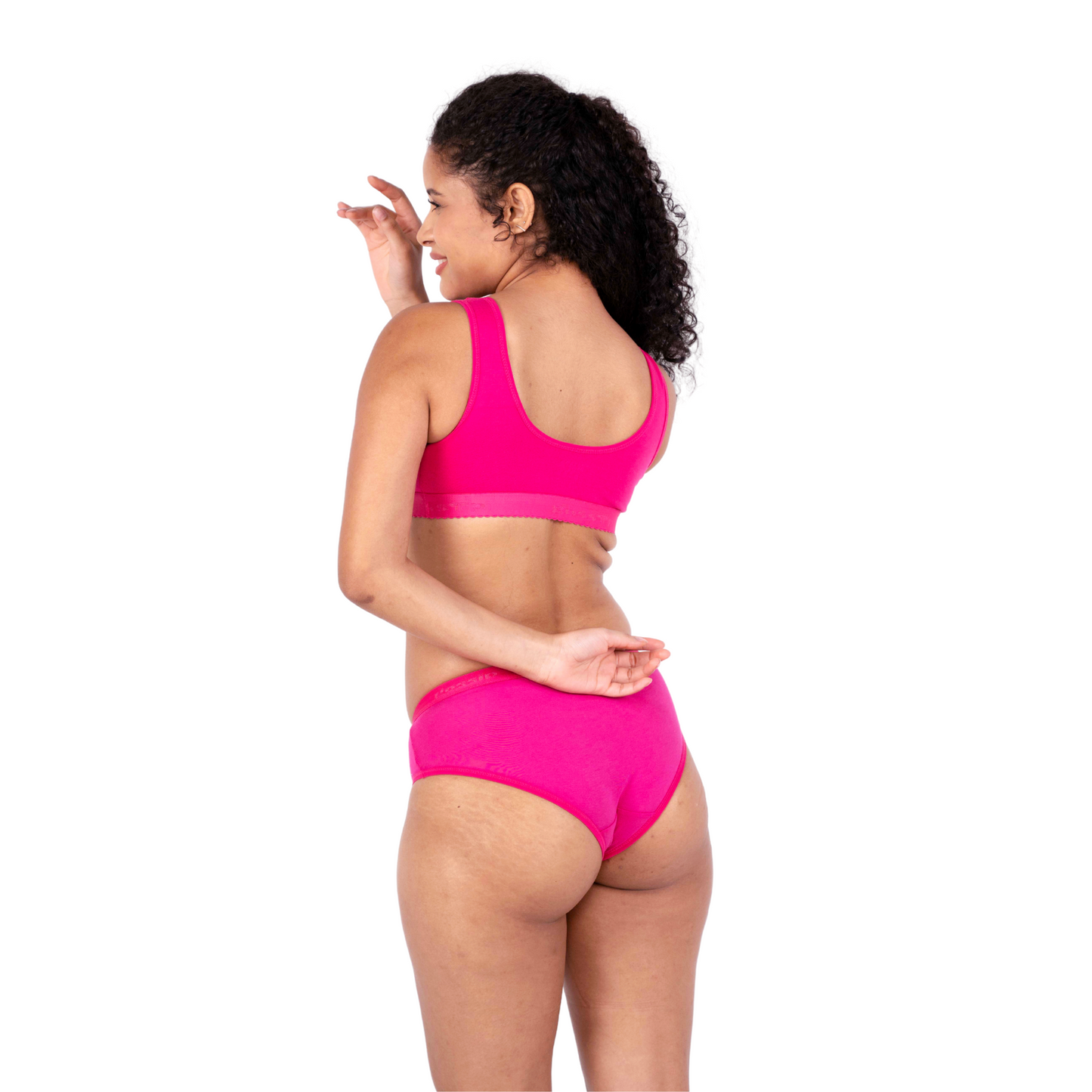 Rani Pink Priyanka sports bra back view by gossip by mybra