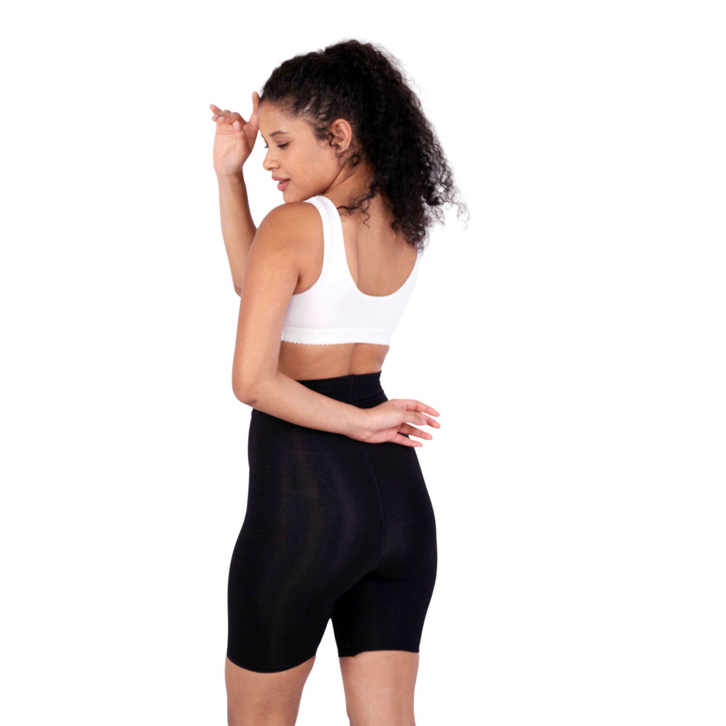 White Priyanka sports bra back view by gossip by mybra