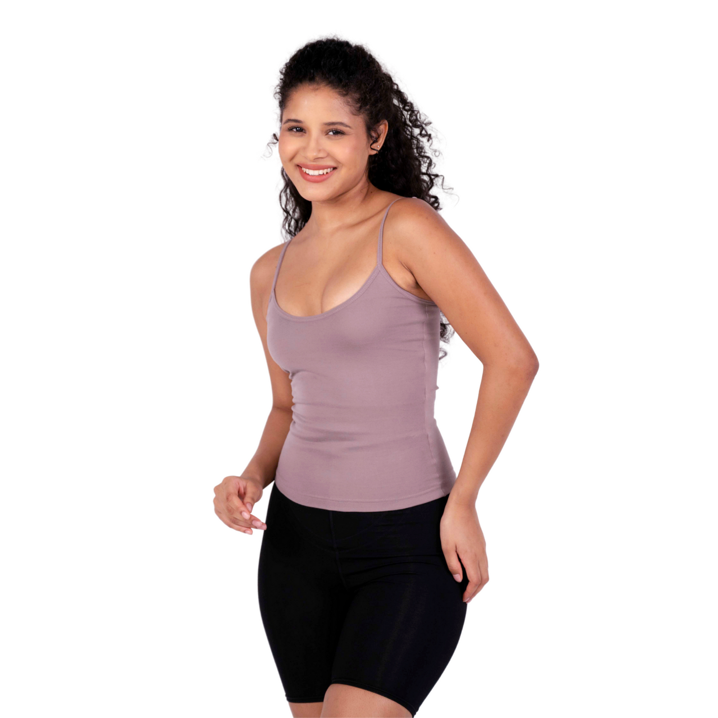 Hazelnut Roma slip or camisole left view by gossip by mybra