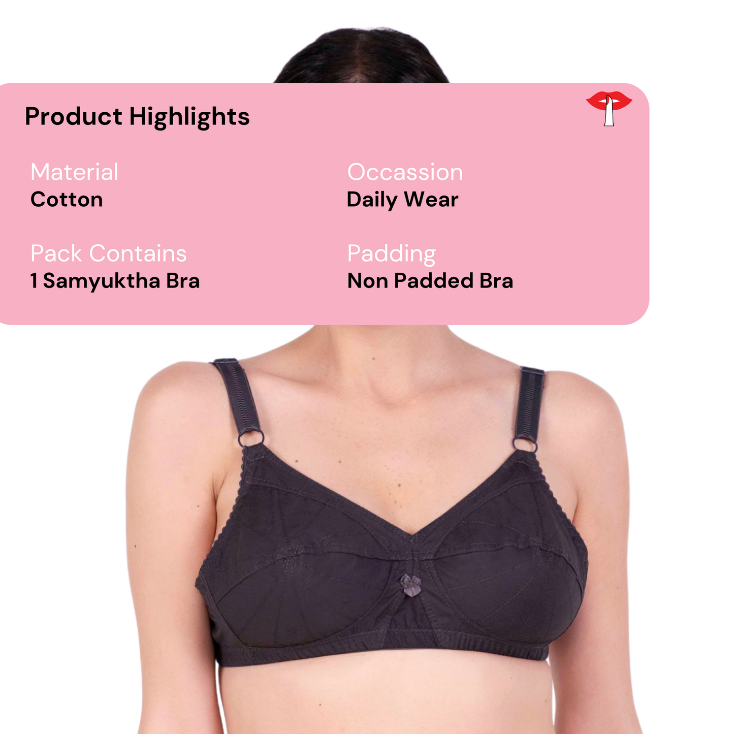 Hot Coffee Non Padded bra product information image by gossip by mybra
