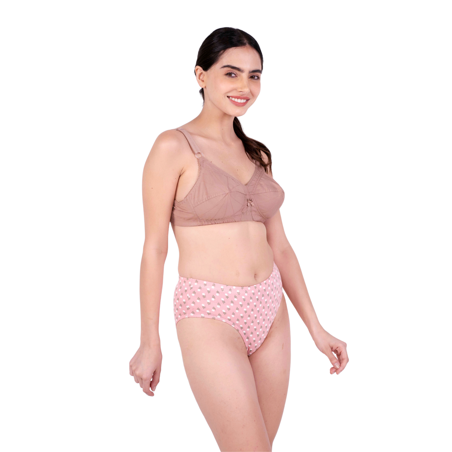 Fawn Non Padded bra and panty set right view by gossip by mybra