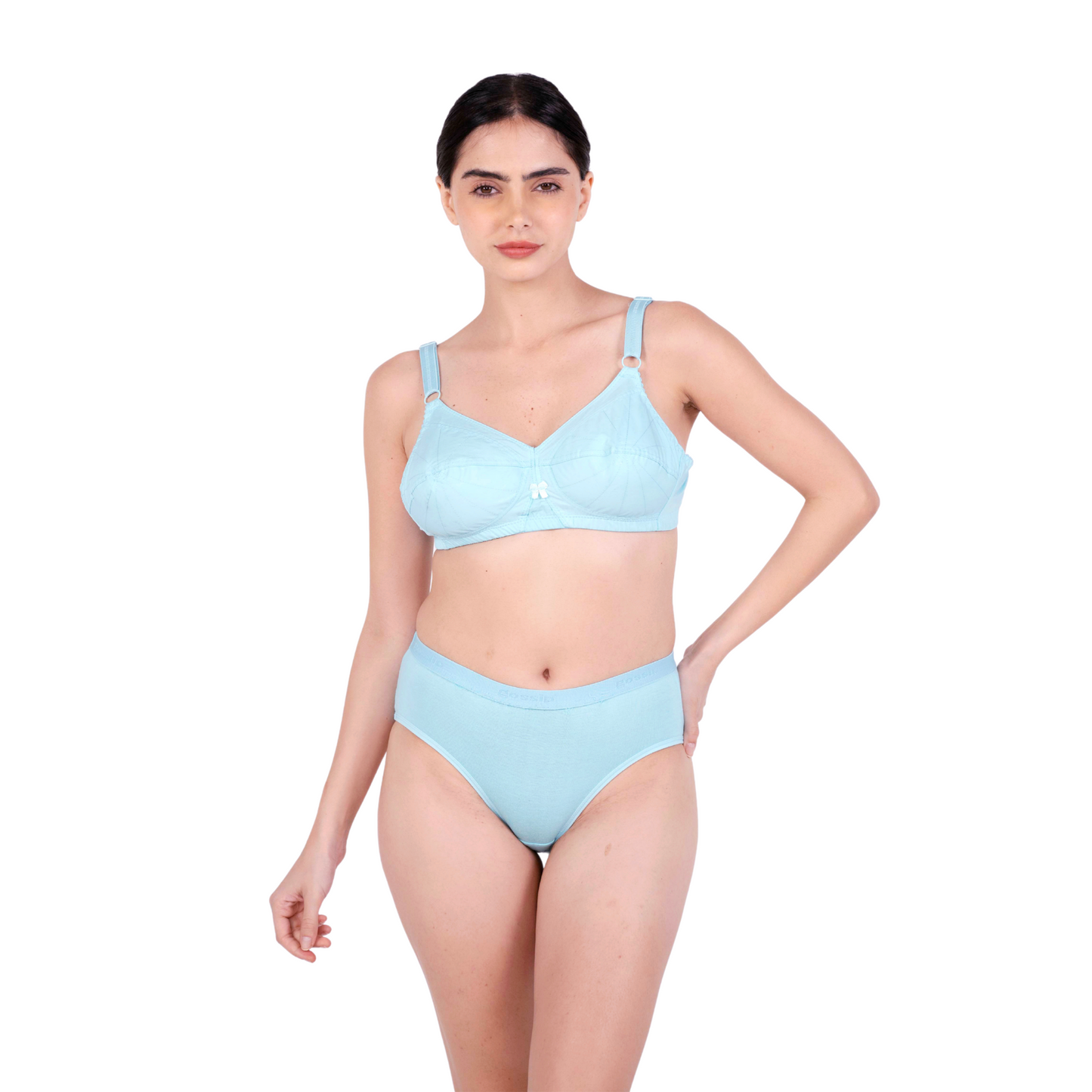 Poppy Non Padded bra and panty set front view by gossip by mybra