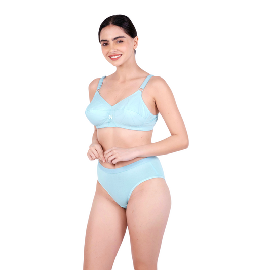 Poppy Non Padded bra and panty set Left View by gossip by mybra