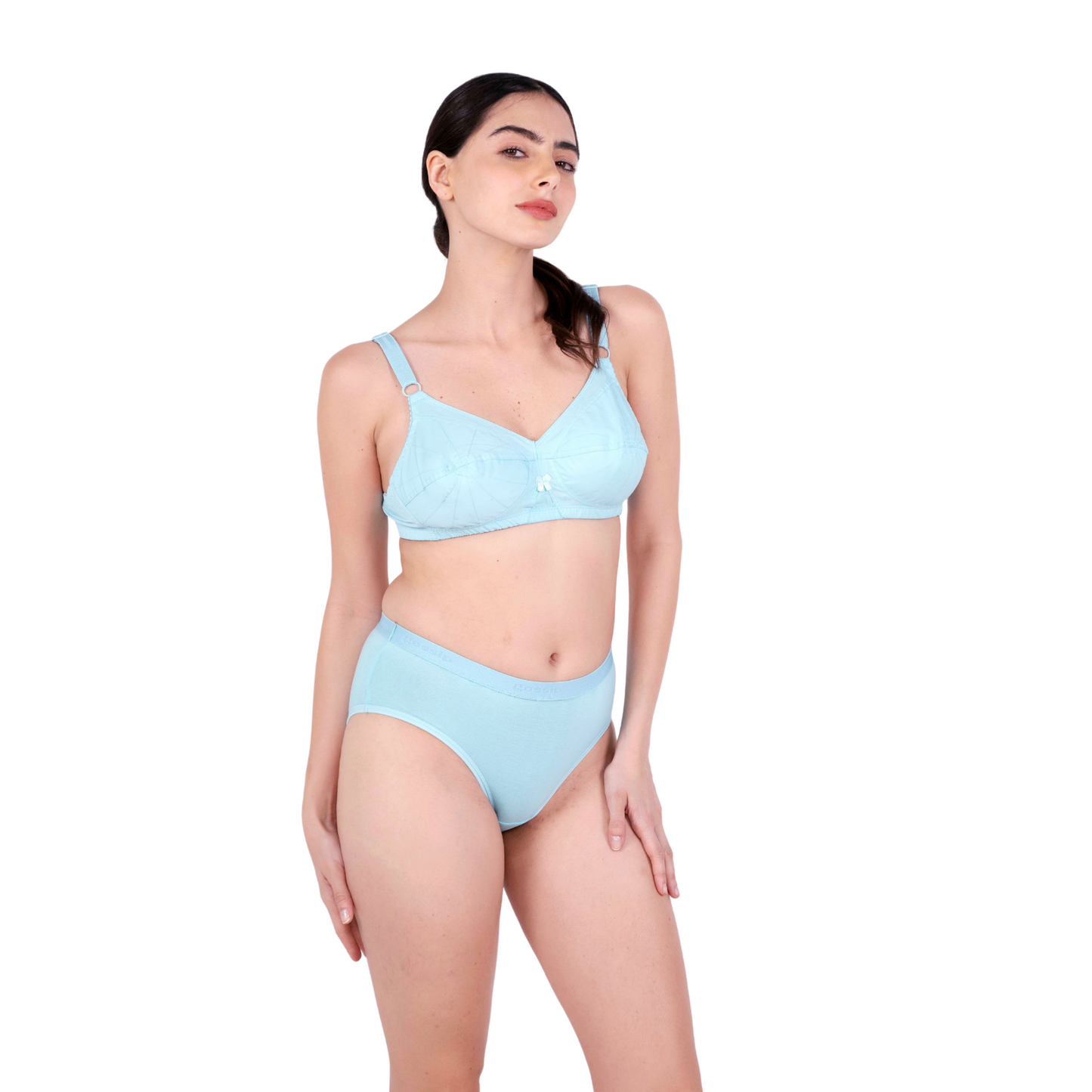 Poppy Non Padded bra and panty set right view by gossip by mybra