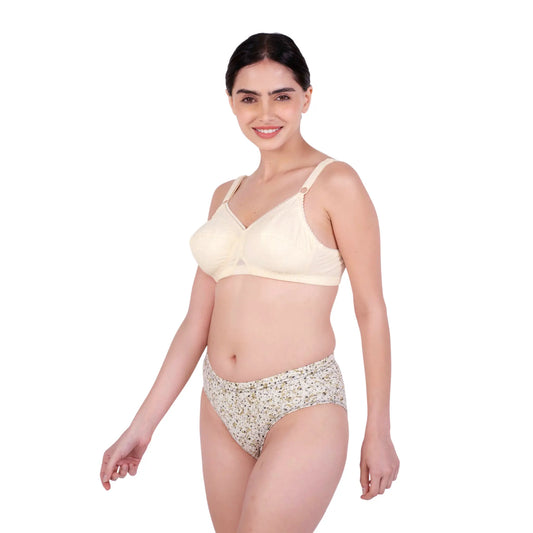 Skin Non Padded bra and panty set left view by gossip by mybra