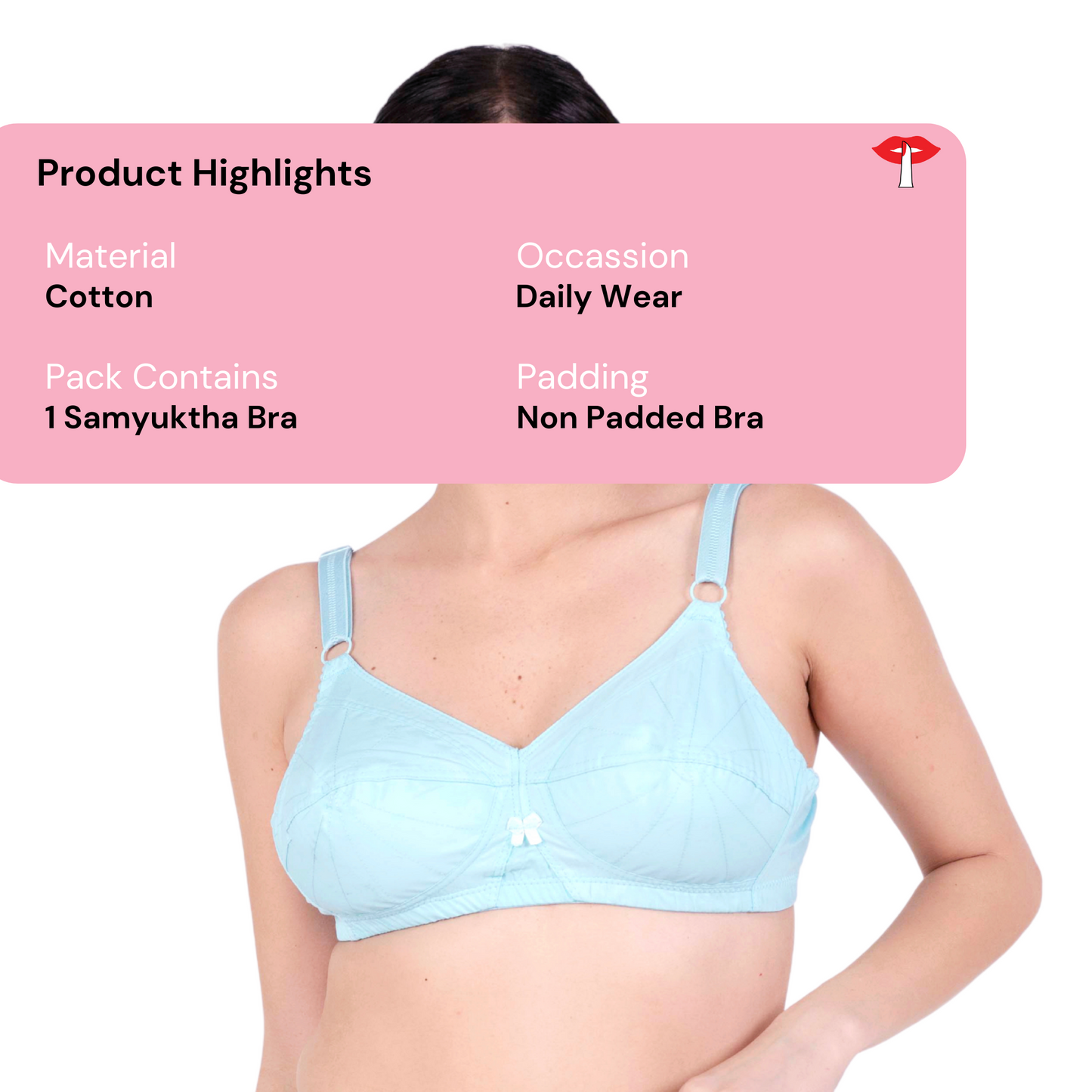 Poppy Non Padded bra product information image by gossip by mybra