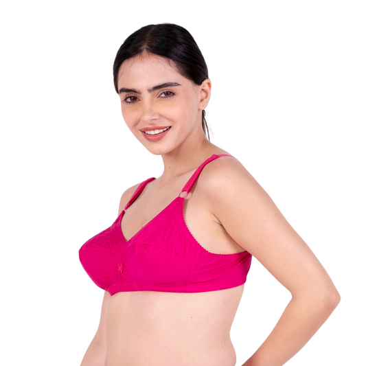 Rani Pink Non Padded bra left view by gossip by mybra