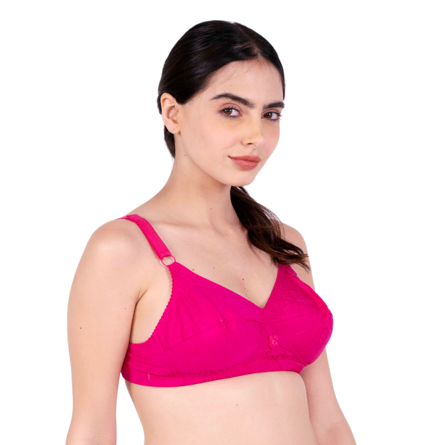 Rani Pink Non Padded bra right view by gossip by mybra