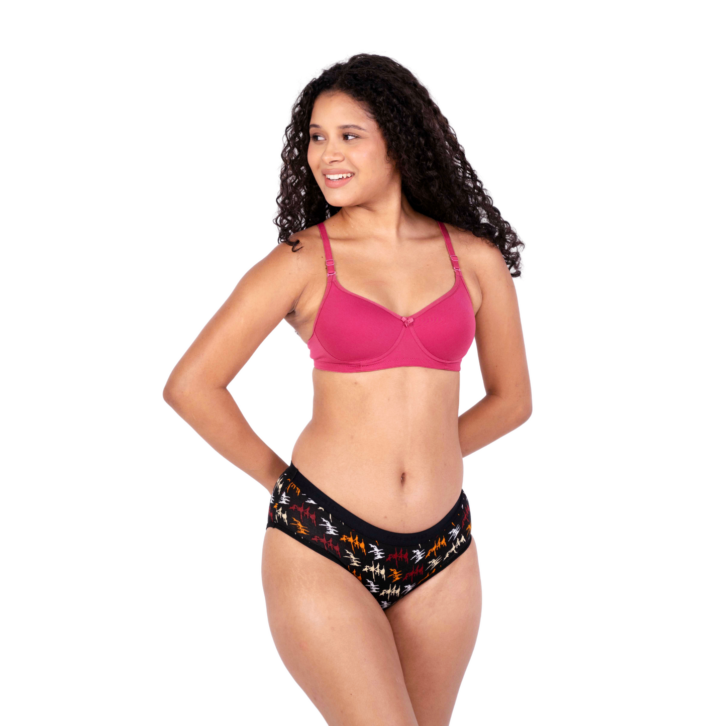 Shop Sara Pink demi coverage bra right View by Gossip By Mybra