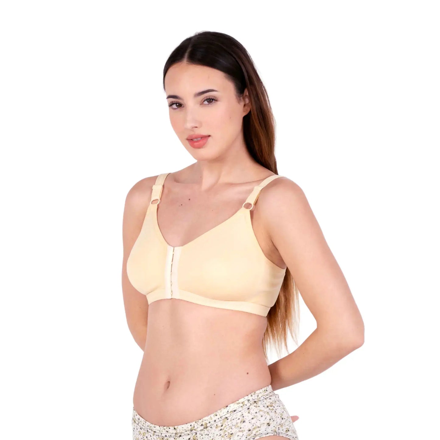 skin non padded front open bra left view by gossip by mybra