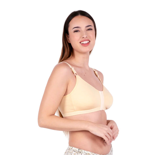 skin non padded front open bra right view by gossip by mybra