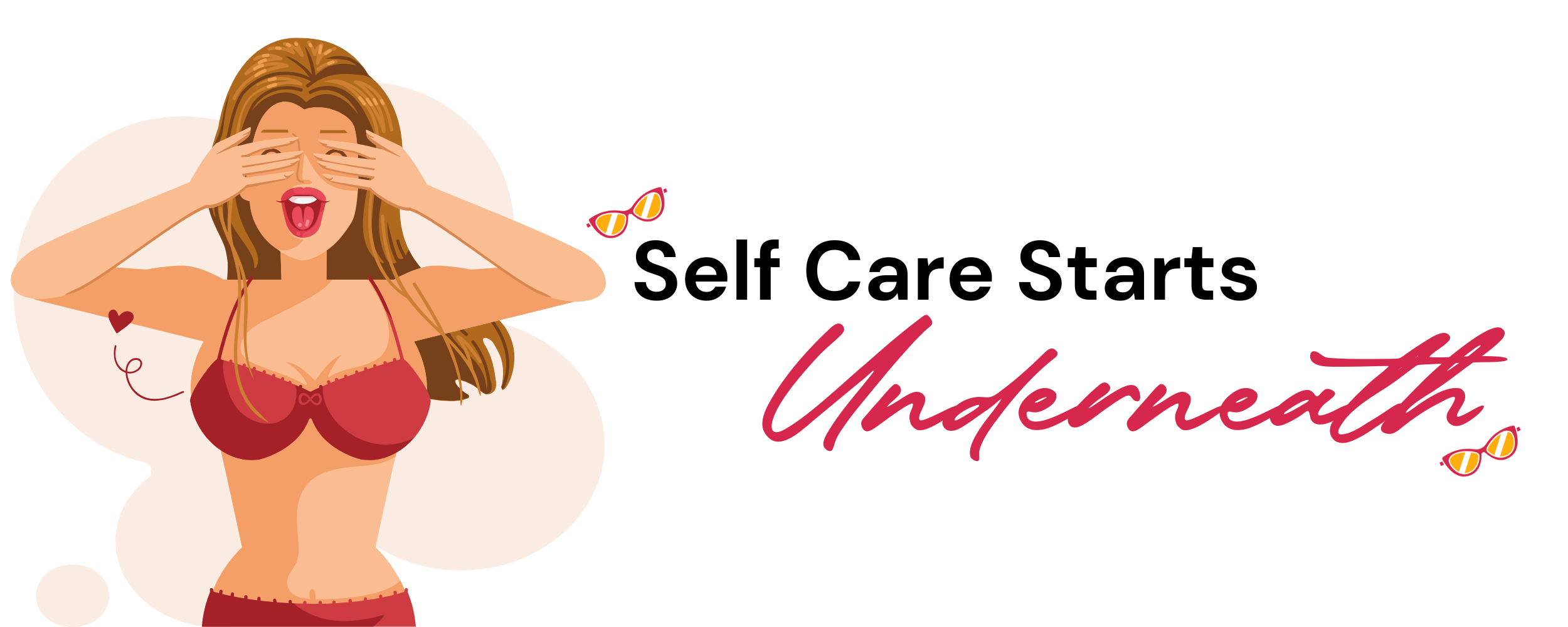 A woman embracing self care in gossip Lingerie by mybra intimate's soft and supportive lingerie, highlighting the importance of comfort from within.