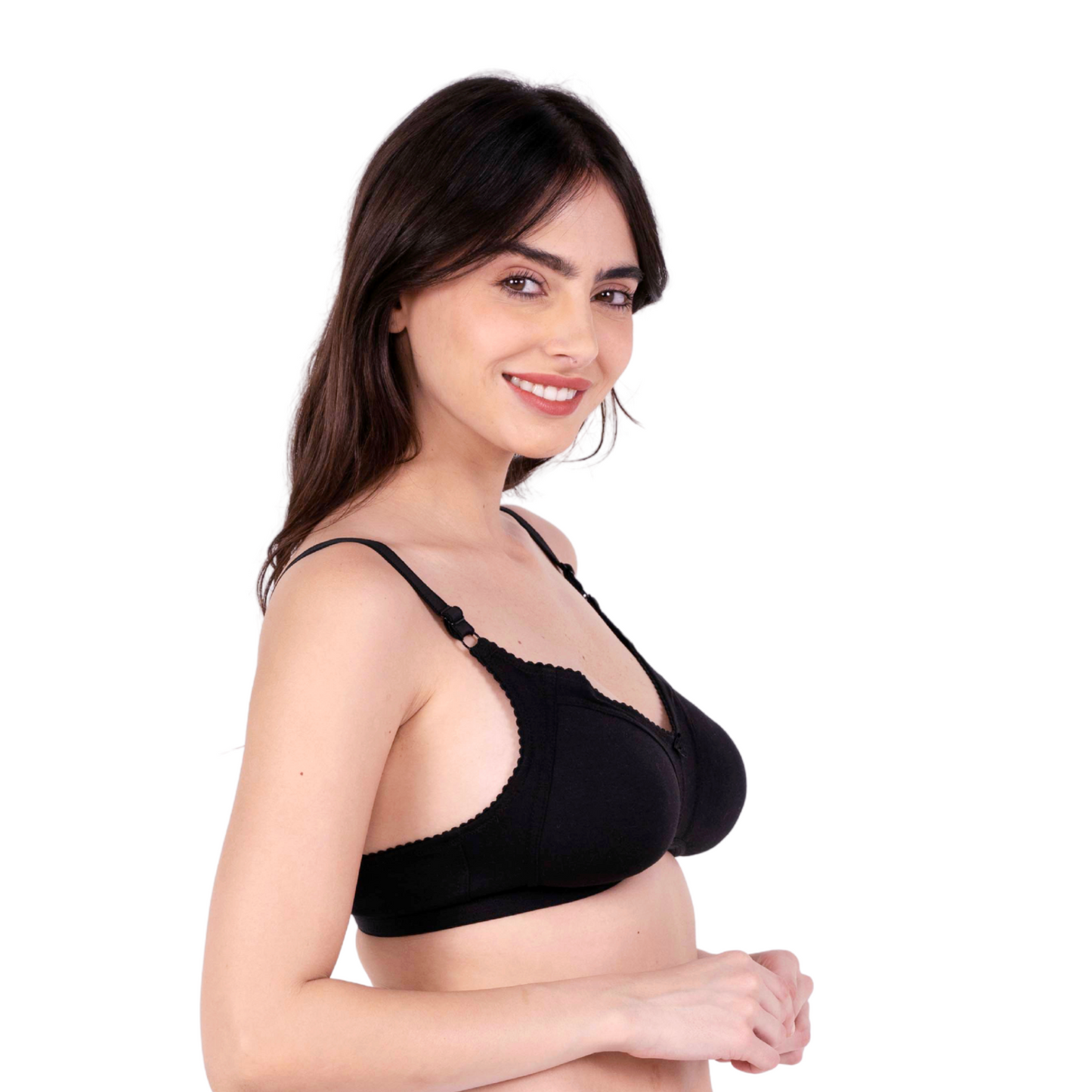 Black Non Padded bra right view by gossip by mybra