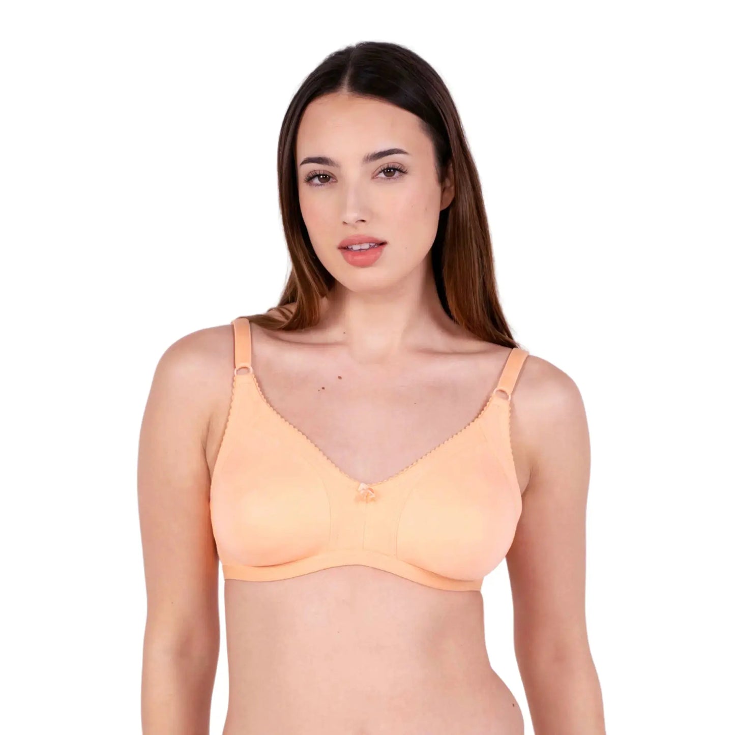 Peach Non Padded bra front view by gossip by mybra
