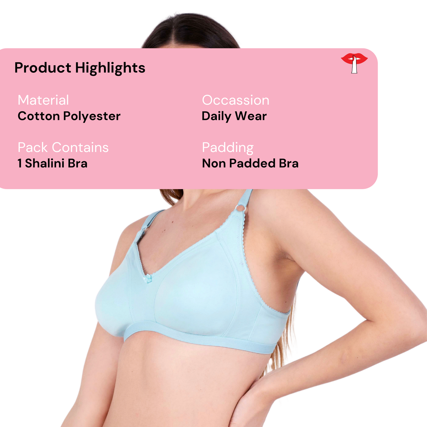 Poppy Non Padded bra product information image by gossip by mybra