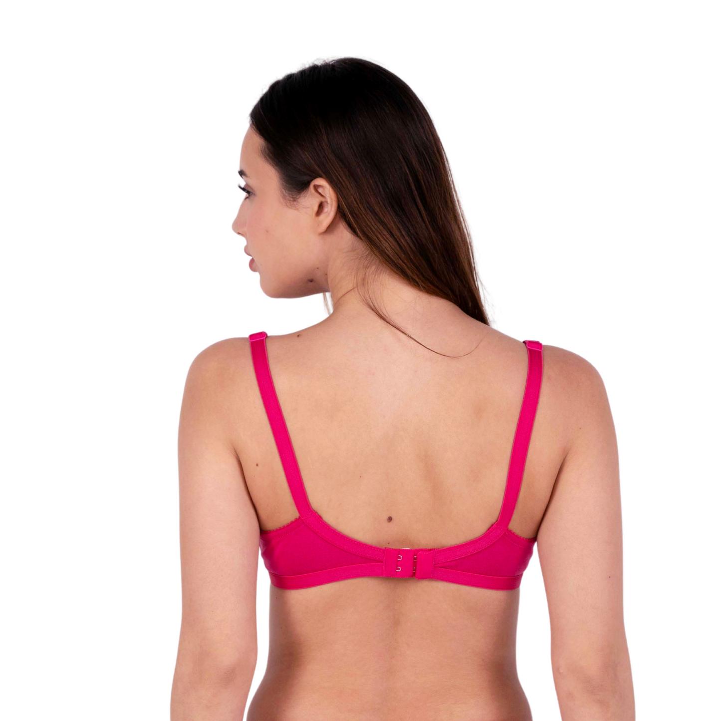 Rani Pink Non Padded bra back view by gossip by mybra