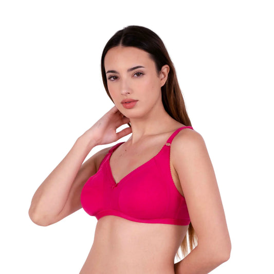 Rani Pink Non Padded bra left view by gossip by mybra