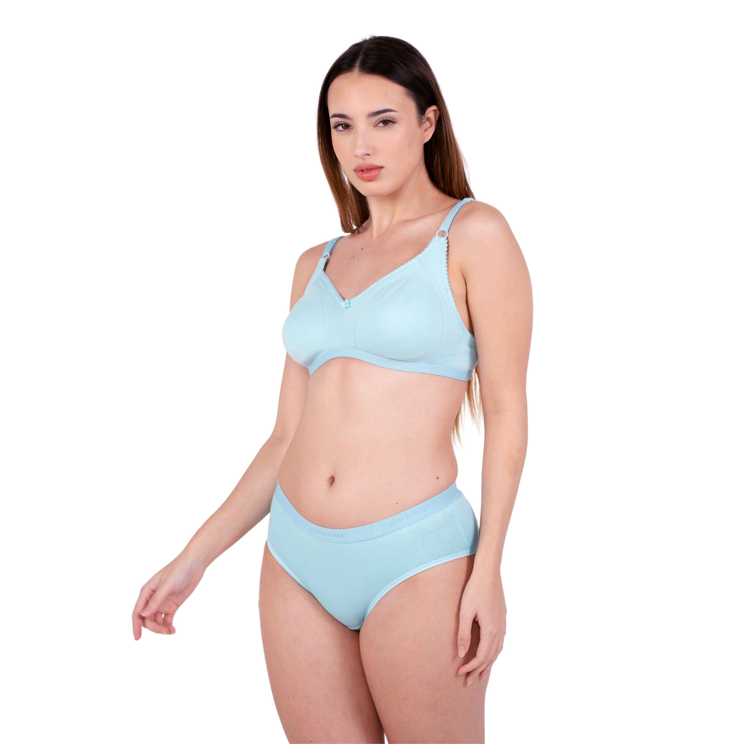 Poppy Shalini Daily wear bra and panty set left view by gossip by mybra