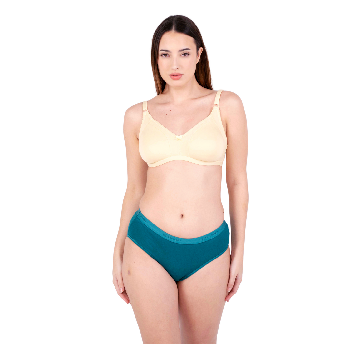 Skin Shalini Daily wear bra and panty set front view by gossip by mybra