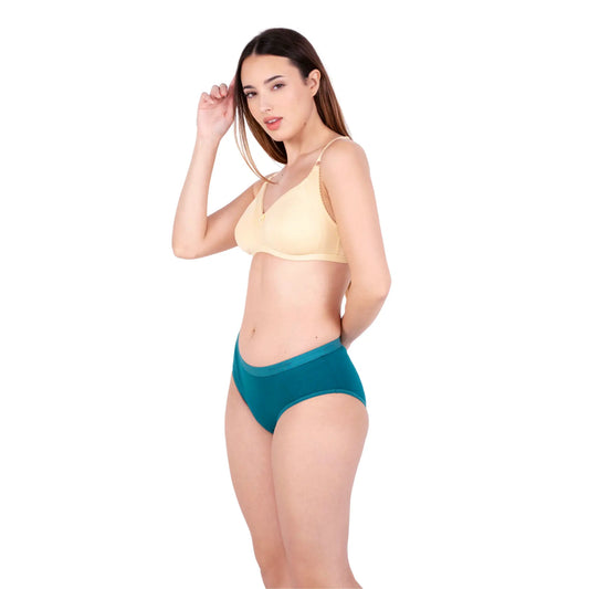 Skin Shalini Daily wear bra and panty set left view by gossip by mybra