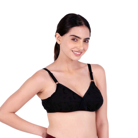 Black sulekha padded bra right view by gossip by mybra