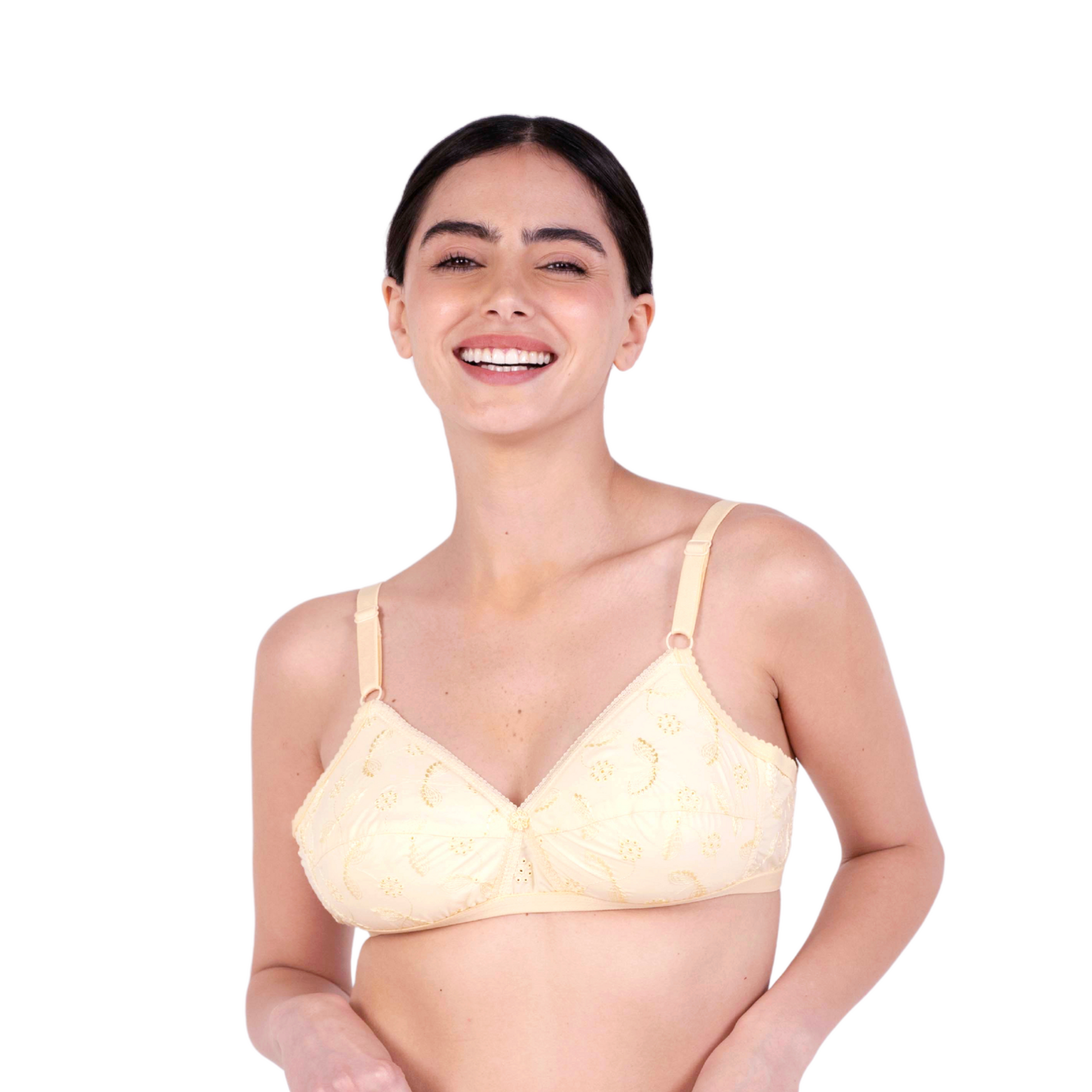 Skin sulekha padded bra front view by gossip by mybra