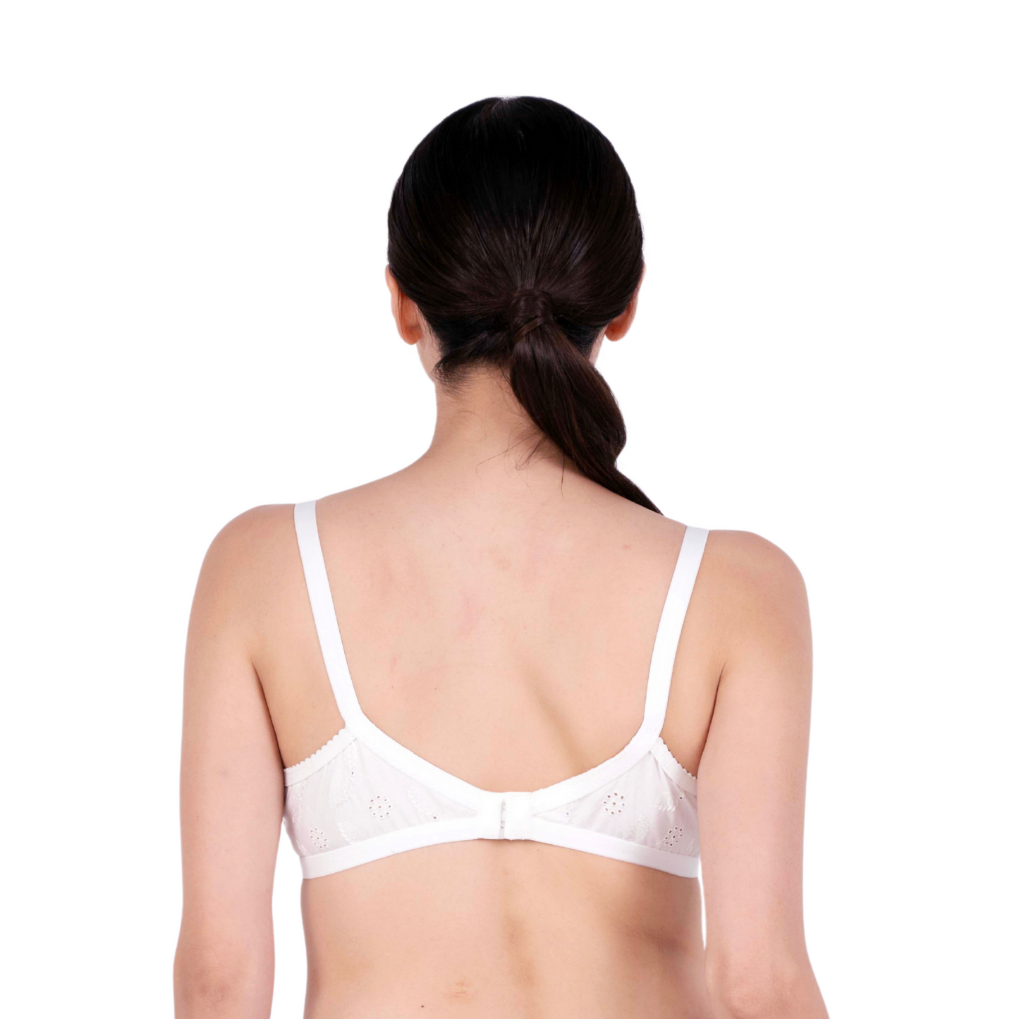 White sulekha padded bra back view by gossip by mybra