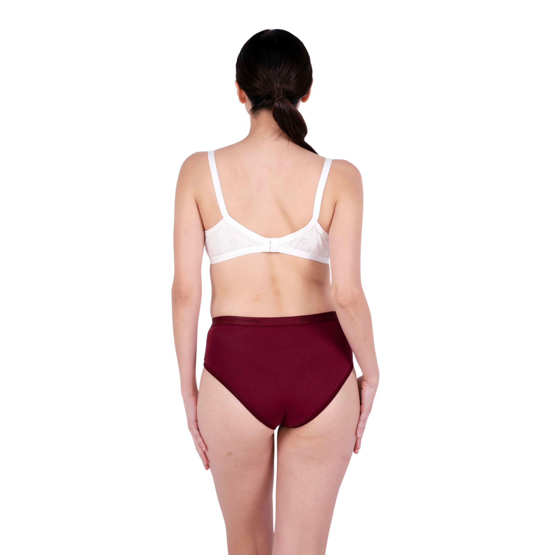 white sulekha padded bra and panty set back view by gossip by mybra