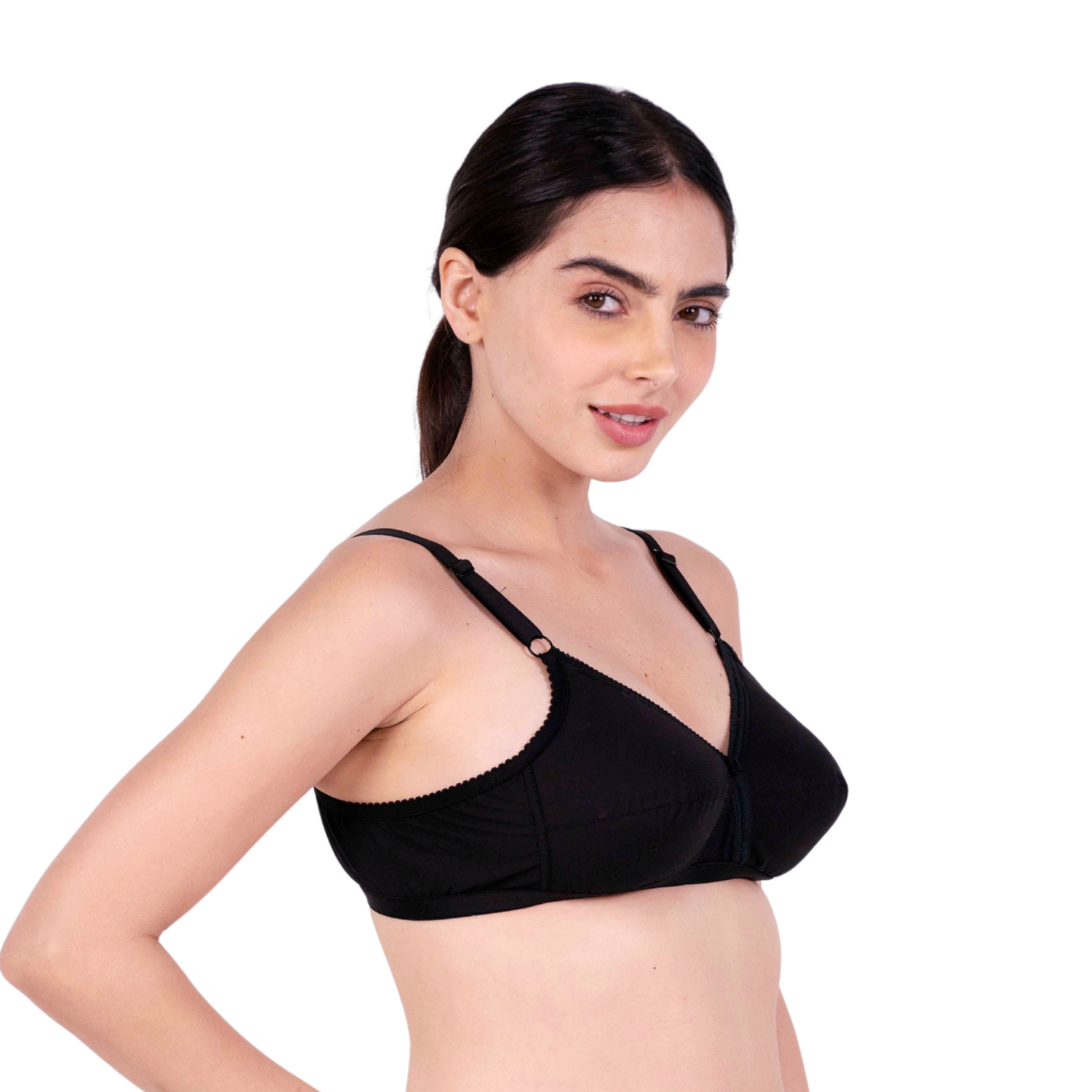 Black sweetheart padded bra right view by gossip by mybra