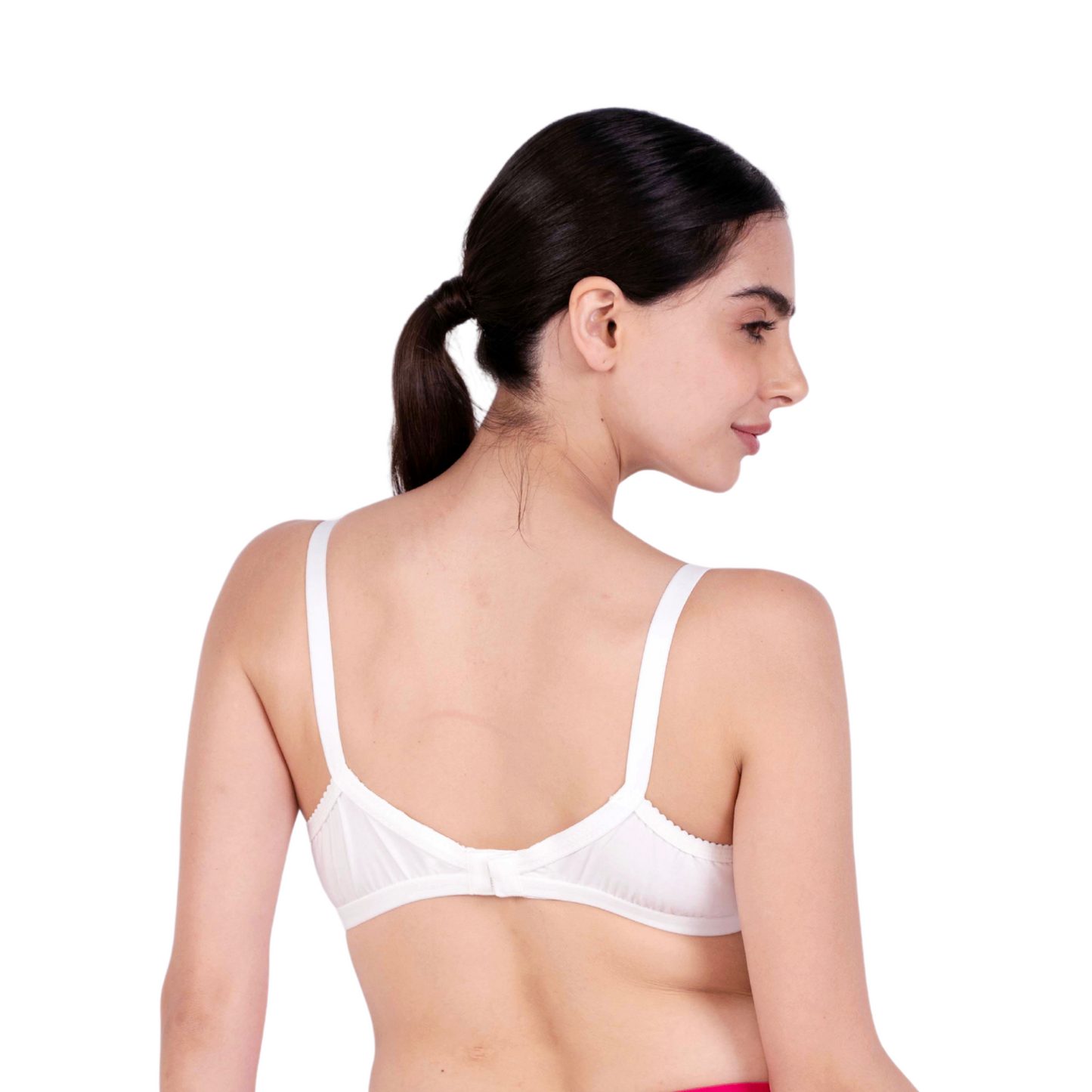 White sweetheart padded bra back view by gossip by mybra