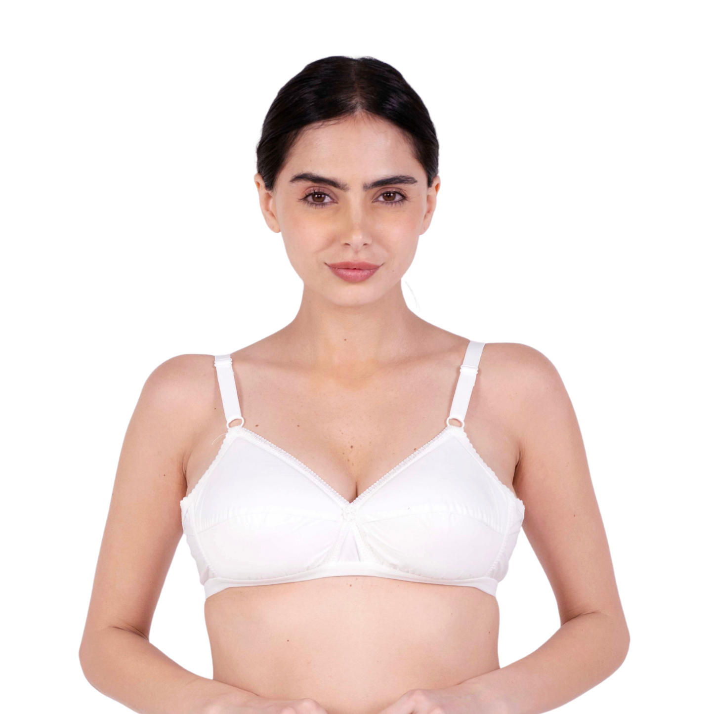 White sweetheart padded bra front view by gossip by mybra
