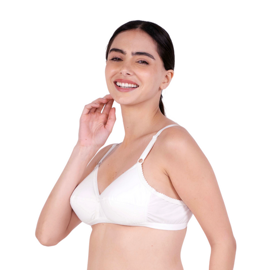 White sweetheart padded bra left view by gossip by mybra