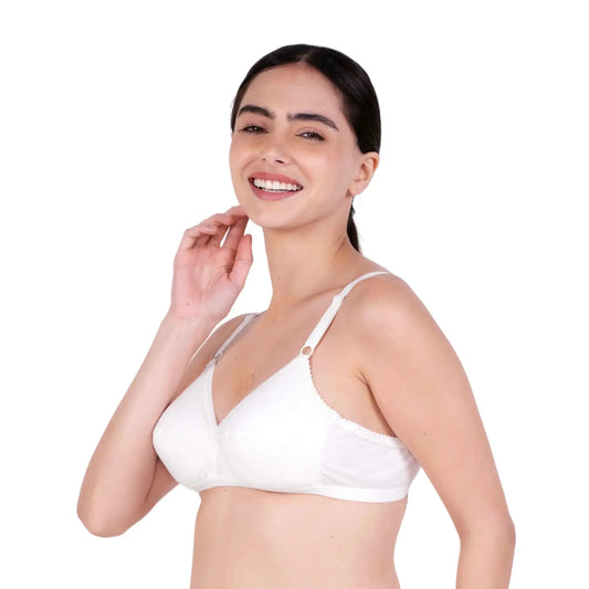 White sweetheart padded bra left view by gossip by mybra